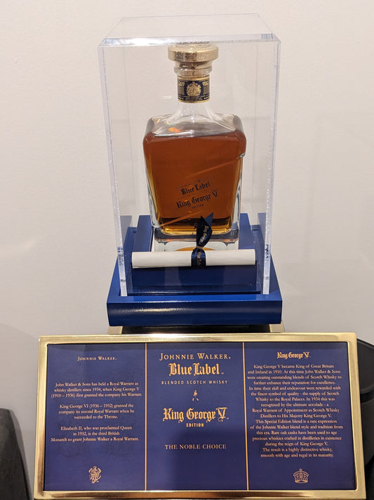 John Walker & Sons King George V in a special rare display case